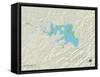 Political Map of Canyon Lake, TX-null-Framed Stretched Canvas
