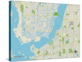 Political Map of Cape Coral, FL-null-Stretched Canvas