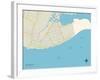 Political Map of Cape May, NJ-null-Framed Art Print