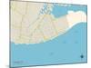 Political Map of Cape May, NJ-null-Mounted Art Print