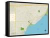 Political Map of Capitola, CA-null-Framed Stretched Canvas