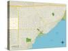 Political Map of Capitola, CA-null-Stretched Canvas