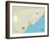 Political Map of Capitola, CA-null-Framed Art Print