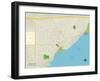 Political Map of Capitola, CA-null-Framed Art Print