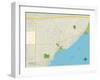 Political Map of Capitola, CA-null-Framed Art Print