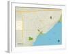 Political Map of Capitola, CA-null-Framed Art Print