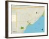 Political Map of Capitola, CA-null-Framed Art Print