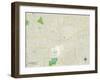 Political Map of Carbondale, IL-null-Framed Art Print