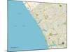 Political Map of Carlsbad, CA-null-Mounted Art Print