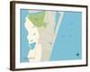 Political Map of Carolina Beach, NC-null-Framed Art Print