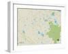 Political Map of Carver, MA-null-Framed Art Print