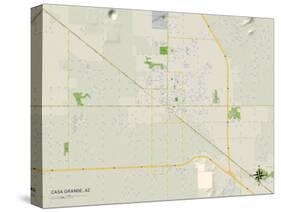 Political Map of Casa Grande, AZ-null-Stretched Canvas