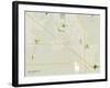 Political Map of Casa Grande, AZ-null-Framed Art Print