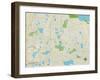 Political Map of Casselberry, FL-null-Framed Art Print