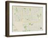 Political Map of Chandler, AZ-null-Framed Art Print