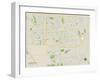 Political Map of Chandler, AZ-null-Framed Art Print