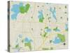 Political Map of Chanhassen, MN-null-Stretched Canvas