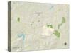 Political Map of Chapel Hill, NC-null-Stretched Canvas