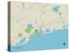 Political Map of Charlestown, RI-null-Stretched Canvas