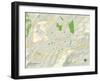 Political Map of Charlottesville, VA-null-Framed Art Print