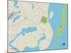 Political Map of Chatham, MA-null-Mounted Art Print