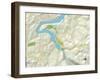 Political Map of Cheat Lake, WV-null-Framed Art Print