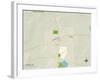 Political Map of Chelsea, MI-null-Framed Art Print