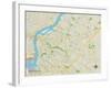 Political Map of Cherry Hill, NJ-null-Framed Art Print