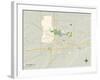 Political Map of Cheyenne, WY-null-Framed Art Print