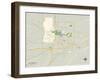 Political Map of Cheyenne, WY-null-Framed Art Print