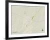 Political Map of Chickasha, OK-null-Framed Art Print