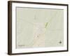 Political Map of Chickasha, OK-null-Framed Art Print