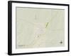 Political Map of Chickasha, OK-null-Framed Art Print