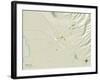 Political Map of Chico, CA-null-Framed Art Print