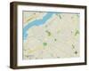 Political Map of Cinnaminson, NJ-null-Framed Art Print