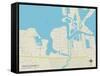 Political Map of Clear Lake Shores, TX-null-Framed Stretched Canvas