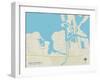 Political Map of Clear Lake Shores, TX-null-Framed Art Print