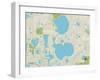 Political Map of Clermont, FL-null-Framed Art Print