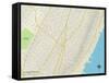 Political Map of Cliffside Park, NJ-null-Framed Stretched Canvas