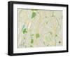 Political Map of Clifton, NJ-null-Framed Art Print