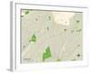 Political Map of Clinton, MD-null-Framed Art Print