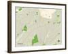 Political Map of Clinton, MD-null-Framed Art Print