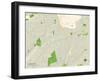 Political Map of Clinton, MD-null-Framed Art Print