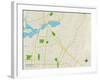 Political Map of Closter, NJ-null-Framed Art Print