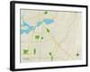 Political Map of Closter, NJ-null-Framed Art Print