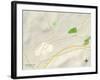 Political Map of Cobleskill, NY-null-Framed Art Print