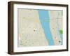 Political Map of Cocoa, FL-null-Framed Art Print