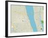 Political Map of Cocoa, FL-null-Framed Art Print