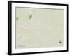 Political Map of Coffeyville, KS-null-Framed Art Print