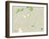 Political Map of Columbia, MD-null-Framed Art Print